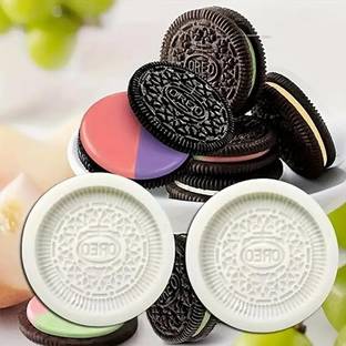 LEGACYCART Silicone Chocolate Mould LEGACYCART 2PCS Oreo shape design 3D Silicone Cookie and Chocolate Mold Biscuit Shaped Cake Fondant Perfect for Baking, Fondant, Candy, cupcake making cake topper cake making DIY chocolate mould