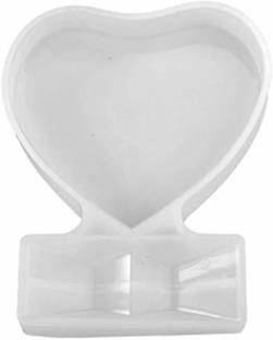 PEACORA Silicone Fondant & Gum paste Mould Heart Photo Frame Resin Mold Photo Frame Epoxy Resin Mold Heart-Shaped Photo Frame Mold Picture Frame Mold for Home Decoration DIY Crafts