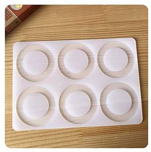 JAMBOREE Silicone Chocolate Mould GARNISHING SHEET ROUND FOR CHOCOLATE AND CAKE DECORATION