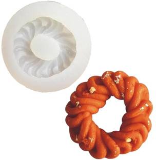 Husaini Mart Silicone Chocolate Mould Skytail Silicone Imarti Scented Diwali Candle Mold for Making Soy Wax Candles Diwali Party Festival Home Decoration Mithai Jalebi Gujiya Indian Sweets Diya Candle Wax Waxmelts Party Chocolate Cake Festive Gifts