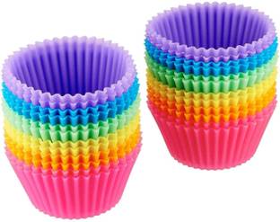 SHREETA Silicone Cupcake/Muffin Mould 12