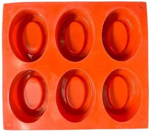 ADMONITION Silicone Cupcake/Muffin Mould 6 Slots/Cavity Pears Shape Soap Mould