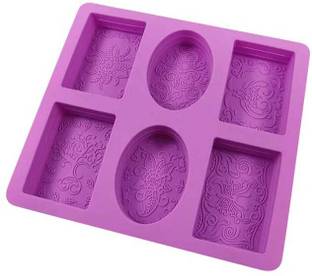 balerion Silicone Fondant & Gum paste Mould Reusable Right Angle Oval Cake Moulds for Soap Making Muffins & Cakes