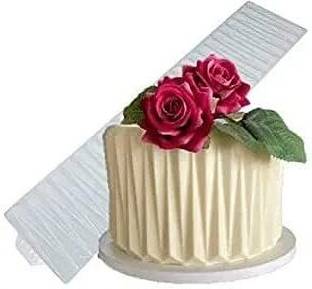 BAKEMO Silicone Cake Mould Silicone Origami Wave Design Sheet Mould for Cake Decorating Tools Fondant Garnishing Sheet Moulds for Cake Making Wave
