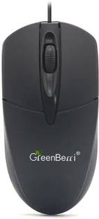 GREENBERRI GB222 Wired Ambidextrous Optical Mouse