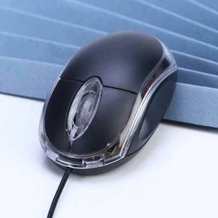 SOJUBA Mini USB Wired Optical computer and laptop Mouse Wired Optical Mouse (Black) Wired Ambidextrous Optical  Gaming Mouse