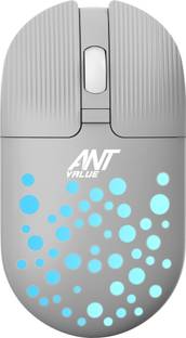 Ant Value FKAPU05 / Silent, Adj. DPI, RGB Lights Wireless Ambidextrous Optical Mouse  with Bluetooth