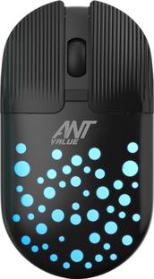 Ant Value FKAPU05 / Silent, Adj. DPI, RGB Lights Wireless Optical Mouse  with Bluetooth