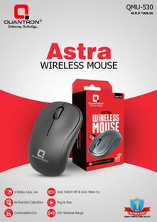 Quantron QMU -530, ASTRA WIRLESS MOUSE . Wireless Ambidextrous Optical Mouse