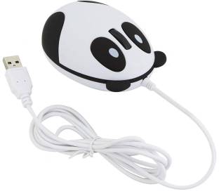ENTWINO Computer/ Laptop Mouse, Panda Shape USB Mouse For Laptop & PC Wired Optical Mouse