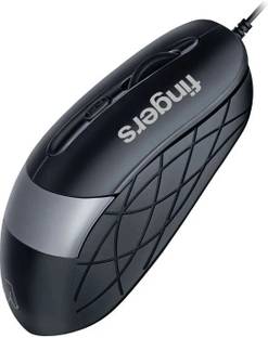 FINGERS SuperHit Wired Ambidextrous Optical Mouse