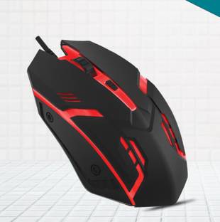 HexaGear Premium Quality 7 Colours Changing Led Light Gaming Mouse Wired Ambidextrous Optical  Gaming Mouse