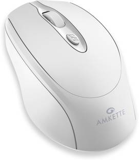 AMKETTE Hush Pro Byte Plus Rechargeable Bluetooth Wireless Ambidextrous Optical Mouse  with Bluetooth