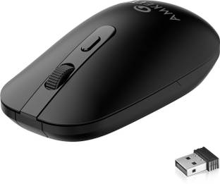 AMKETTE Hush Pro Edge Silent Switch, 3 DPI Settings, Smart Auto Sleep Wireless Optical Mouse