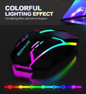 ENTWINO D1-Black001 Wired Ambidextrous Optical  Gaming Mouse