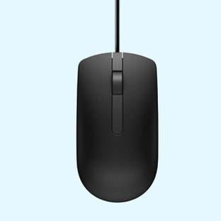 MI General Trades Dell Optical Mouse Wired Ambidextrous Optical  Gaming Mouse