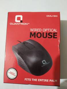 Quantron QMU -510 (WIRED MOUSE FOR PC ) Wired Ambidextrous Optical Mouse