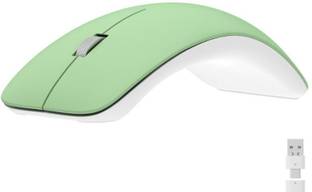 Aurora World AW World Wireless Mouse – Ergonomic Curve, USB & Type-C Receiver Wireless Ergonomic Laser Mouse