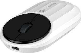 Portronics Toad 6 Rechargeable Bluetooth Mouse with 2.4 GHz Receiver & Silent Clicking Wireless Ambidextrous Optical Mouse  with Bluetooth