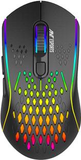 Ant Esports GM700, Rechargeable with Honeycomb Shell,11 Led Light Modes, 4 Adjustable DPI, Wireless Optical  Gaming Mouse