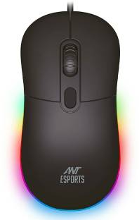 Ant Esports GM40 /RGB LED, Lightweight (115 gms) ,Ergonomic Design, Upto 2400 DPI Wired Optical  Gaming Mouse
