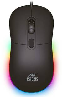 Ant Esports GM40 /RGB LED, Lightweight (115 gms) ,Ergonomic Design, Upto 2400 DPI Wired Ambidextrous Optical  Gaming Mouse