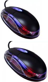 TERABYTE TB-36bp Pack of Two Wired Ambidextrous Optical Mouse