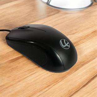 Bmtech Lapcare L-50 Wired USB Optical Mouse, 3 Buttons, 1200 DPI, Ambidextrous – Black Wired Right Handed Optical Mouse