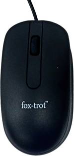 fox-trot Wired Optical Mouse, Scrolling Wheel, Plug and Play Wired Ambidextrous Optical  Gaming Mouse