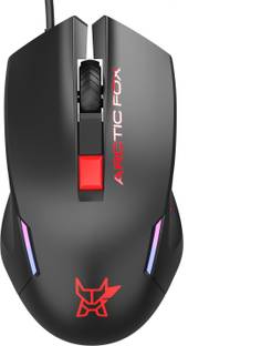 Arctic Fox Breathing Lights and DPI Upto 3600 Wired Ambidextrous Optical  Gaming Mouse