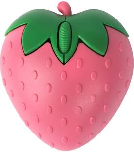 VYAR Creative Strawberry Wireless Mouse for Computers Laptops Tablets Wireless Ergonomic Optical Mouse  with Bluetooth