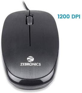 ZEBRONICS Zeb- Power Wired Ambidextrous Optical Mouse