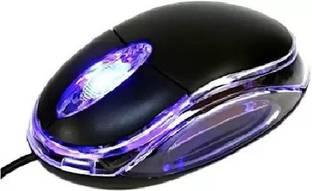 Rokshi Wired Optical Mouse (USB, Black) Wired Ambidextrous Optical  Gaming Mouse