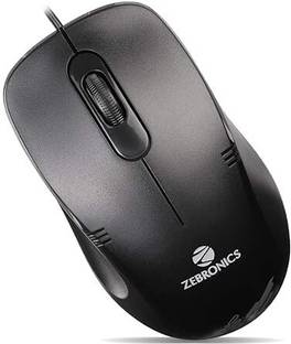ZEBRONICS ZEB-POWER + Wired Ambidextrous Optical  Gaming Mouse
