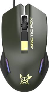 Arctic Fox Breathing Lights and DPI Upto 3600 Wired Ambidextrous Optical  Gaming Mouse