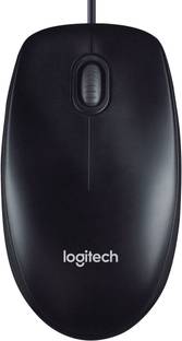 Logitech M90 / 1000 DPI Optical Tracking, Ambidextrous Wired Optical Mouse