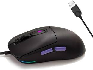 Kreo Pegasus 49 Gms Ultra Lightweight Wired Gaming Mouse, Top Sensor, RGB Lighting Wired Ambidextrous Optical  Gaming Mouse