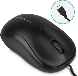 ZEBRONICS Comfort Wired Ambidextrous Optical Mouse
