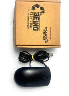 being electro (Refurbished) Dell Wired Mouse Wired Ambidextrous Optical Mouse