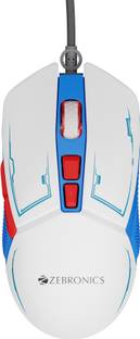 ZEBRONICS Astro Wired Ambidextrous Optical  Gaming Mouse Premium Gaming Mouse with 7200 DPI, 7 Buttons, RGB