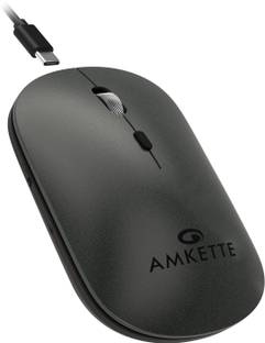 AMKETTE Hush Pro Epic LP Rechargeable Multi-Device Wireless Ambidextrous Optical Mouse  with Bluetooth