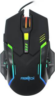 Frontech MS-0050 Wired USB Gaming Mouse |6 Keys |7-Led Color Backlit|Fun Playing| 3600DPI Wired Optical  Gaming Mouse