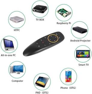 RuhZa G10 Air Mouse Wireless Infrared Remote Control 6 Axis Gyroscope IR Learning Wireless Ambidextrous Hybrid Mouse  with Bluetooth