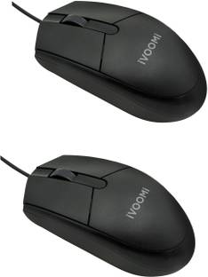 iVoomi (Pack of Two) Pride USB Wired Ambidextrous Optical Mouse