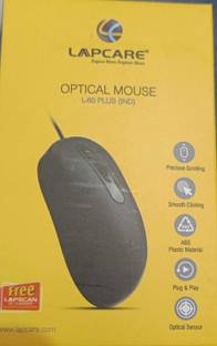 FIRSTPOINTSHOP lapcare optical mouse l-60 plus (ind) Wired Ambidextrous Optical Mouse
