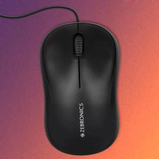 ZEBRONICS Comfort Wired Ambidextrous Optical Mouse