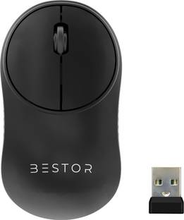 Bestor Glide 7 Wireless Mouse 2.4GHz with USB Nano Receiver 1000 DPI Optical Tracking Wireless Ergonomic Optical  Gaming Mouse
