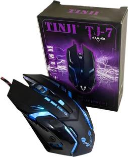 coolcold Wired USB Gaming Mouse,1600 DPI LED Backlight 6 Button Wired Ambidextrous Optical  Gaming Mouse
