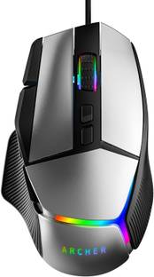 Archer Tech Lab Recurve 800 Wired Ambidextrous Optical  Gaming Mouse  with Bluetooth