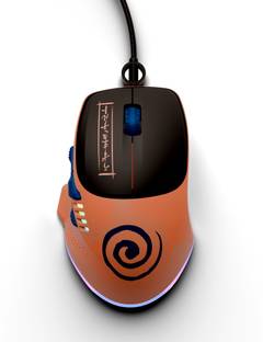 Kreo X Naruto Hawk Gaming Mouse 8 Programmable Buttons & RGB Lighting Pixart Sensor Wired Ergonomic Optical  Gaming Mouse